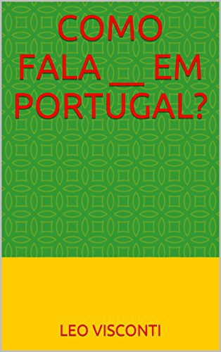 Livro PDF Como Fala __ em Portugal?