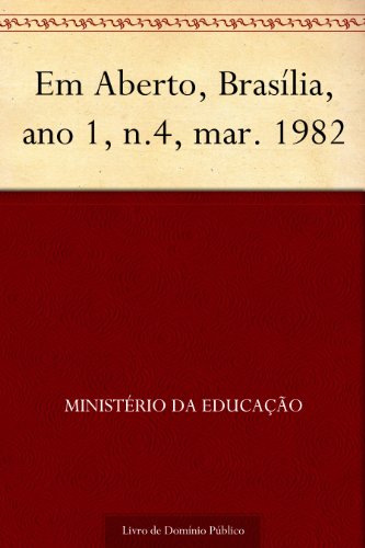 Capa do livro: Em Aberto, Brasília, ano 1, n.4, mar. 1982 - Ler Online pdf