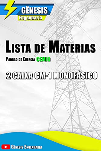 Livro PDF Lista de materiais para padrão CEMIG com 2 caixas de medição CM-1 monofásica