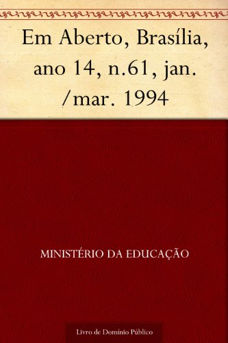 Capa do livro: Em Aberto Brasília ano 14 n.61 jan.-mar. 1994 - Ler Online pdf