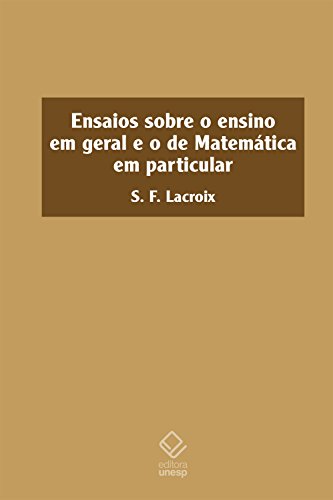 Livro PDF Ensaios sobre o ensino em geral e o de Matemática em particular