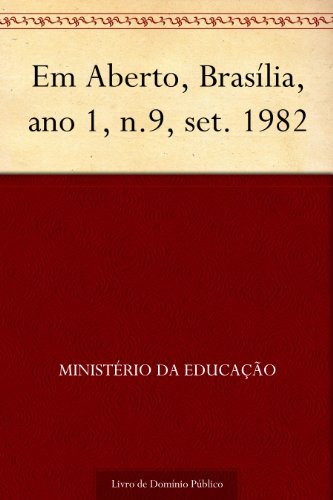 Capa do livro: Em Aberto, Brasília, ano 1, n.9, set. 1982 - Ler Online pdf