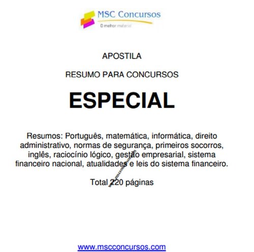 Livro PDF: Apostila para Concursos: 220 páginas de resumo!