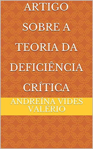 Capa do livro: Artigo Sobre A Teoria da Deficiência Crítica - Ler Online pdf