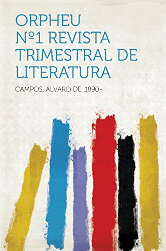 Capa do livro: Orpheu Nº1 Revista Trimestral de Literatura - Ler Online pdf