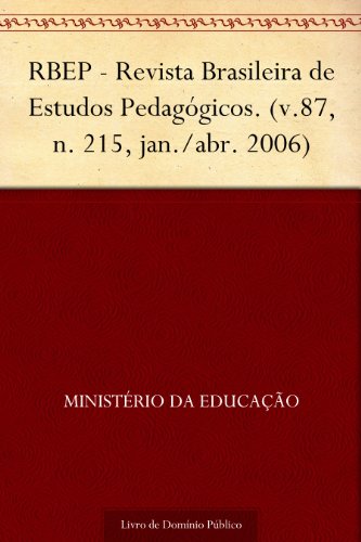 Capa do livro: RBEP – Revista Brasileira de Estudos Pedagógicos. (v.87 n. 215 jan.-abr. 2006) - Ler Online pdf