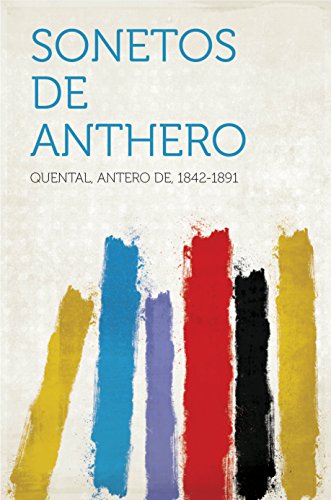 Capa do livro: Sonetos de Anthero - Ler Online pdf