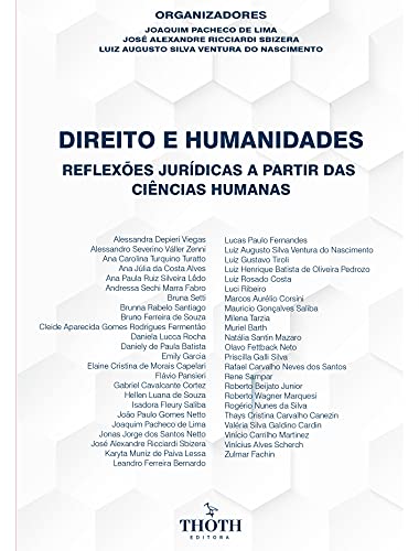 Capa do livro: DIREITO E HUMANIDADES: REFLEXÕES JURÍDICAS A PARTIR DAS CIÊNCIAS HUMANAS - Ler Online pdf