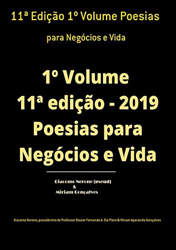 Livro PDF 11ª Edição 1º Volume Poesias