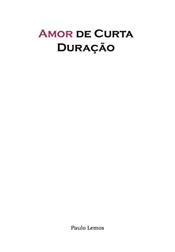 Livro PDF Amor de Curta Duração