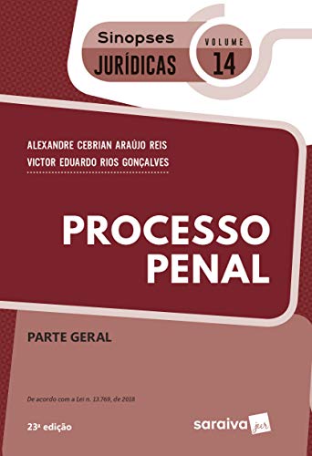 Capa do livro: Coleção Sinopses Jurídicas – Processo Penal – Parte geral – v. 14 - Ler Online pdf