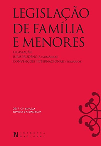 Capa do livro: Legislação de Família e Menores 3ª edição revista e atualizada - Ler Online pdf