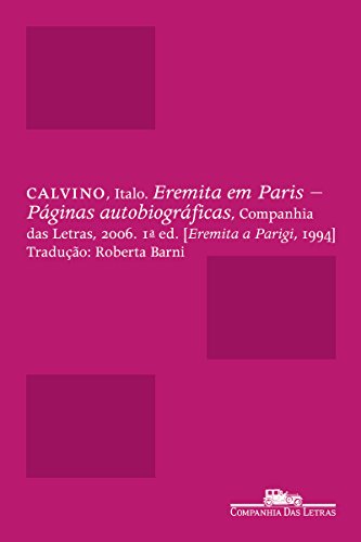 Livro PDF Eremita em Paris: Páginas autobiográficas