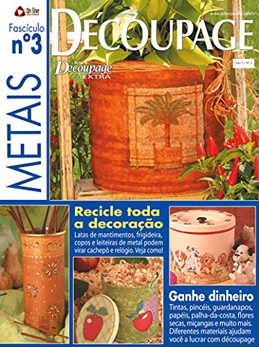 Livro PDF Arte & Découpage Extra: Edição 3